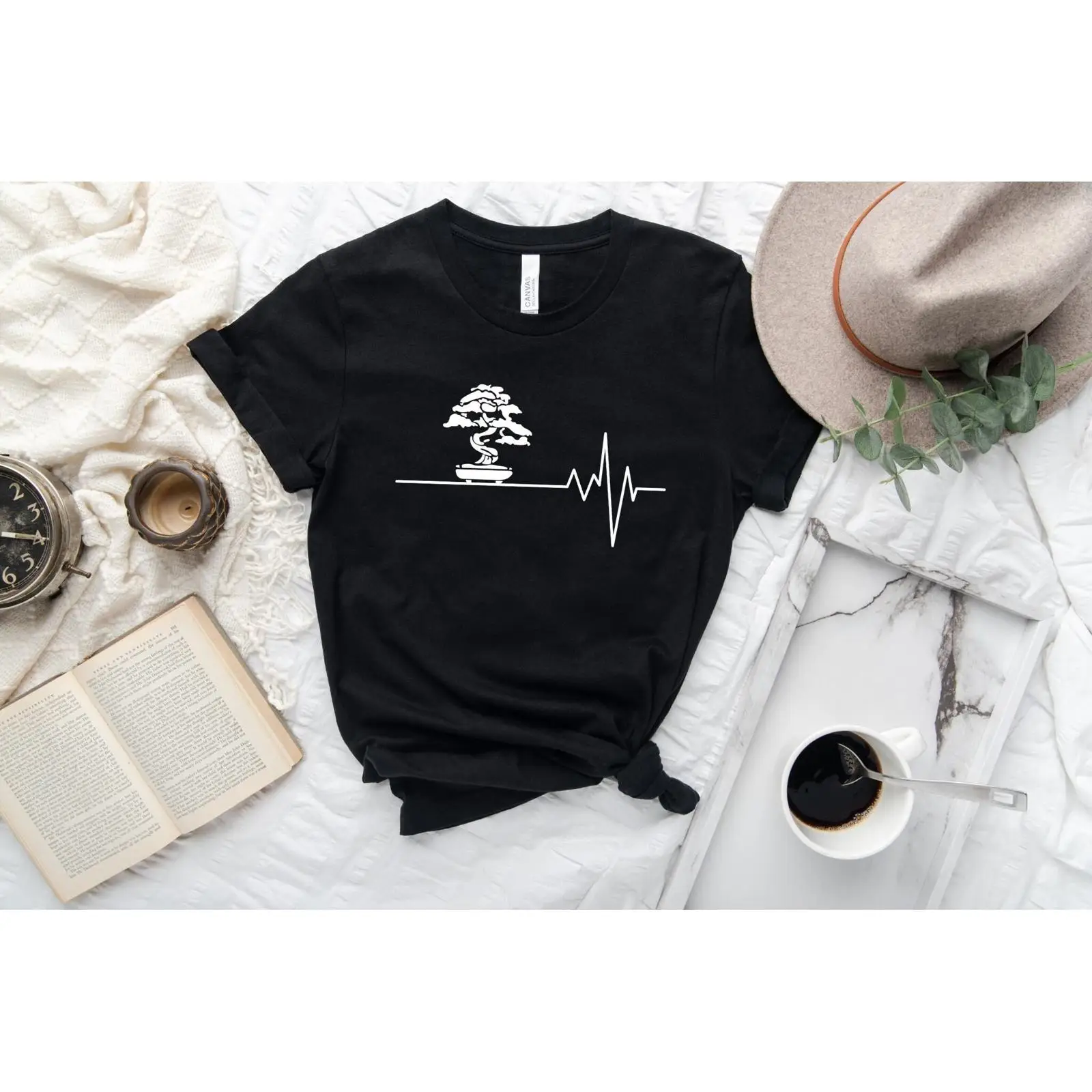 Japan Bonsai Garden - T-shirt Bonsai Heartbeat, maglietta per amanti