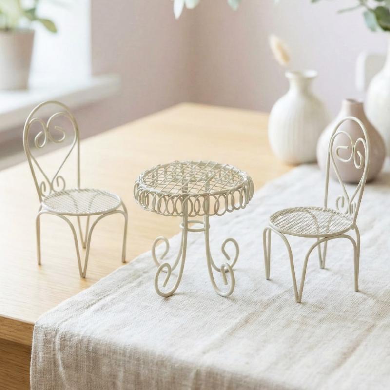 Bonsai Garden Bench - 1/3 Pezzi Accessorio Ornamentale per Casa
