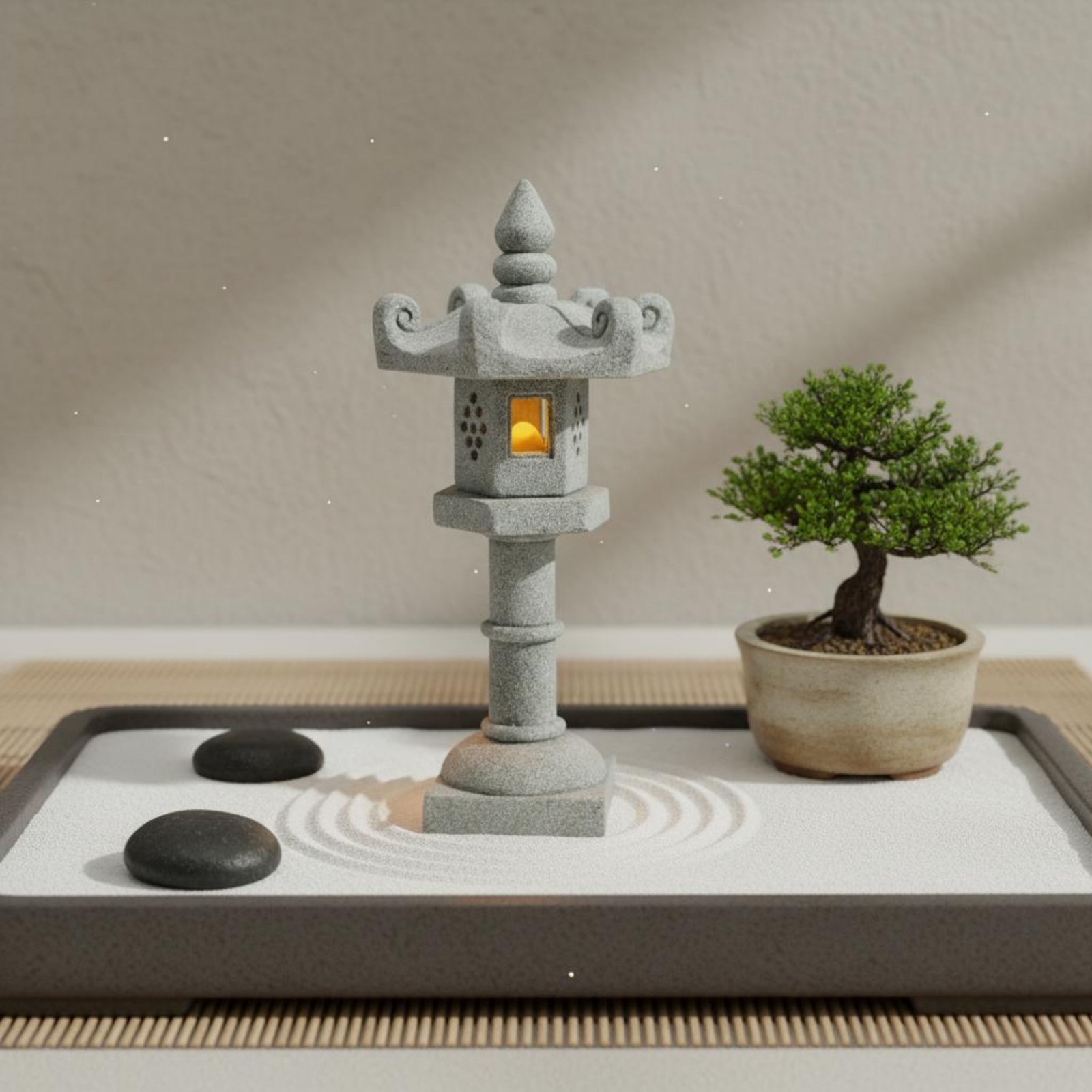 Lanterna in Pietra Miniatura c - Bonsai Garden Decor recensione e prezzo