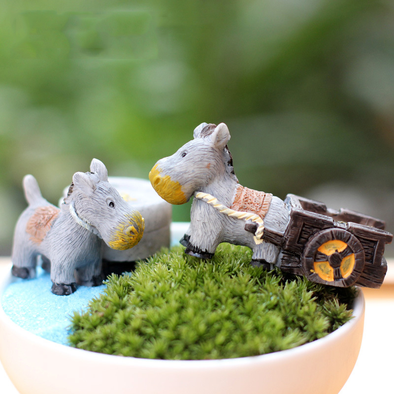 Figurine di animali Mini asino - Japan Bonsai Garden recensione e prezzo