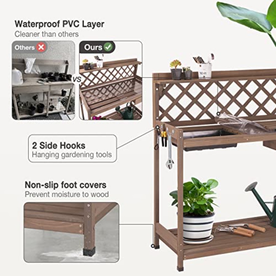Banco da giardinaggio per este - Bonsai Garden Bench recensione e prezzo